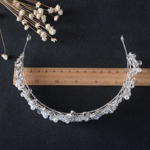 Accessori per capelli con corona di cristallo d'argento di moda da sposa da sposa Accessori per capelli con copricapo di diamanti placcati J0121