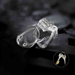 NXY Chastity Device Nxy Sex Toys Small Standard Male Cock Cage with 4 Size Rings Brass Lock Locking Erotic Urethral12211221