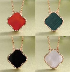 high quality Classic Necklace Fashion Elegant Clover Necklaces Gift for Woman Jewelry Pendant Highly Quality 12 Color With box need extra cost