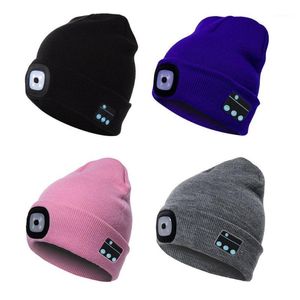 Mulheres e homens inverno quente música chapéu Bluetooth Beanie Cap V5.0 com fone de ouvido estéreo sem fio Ciclismo Caps Máscaras