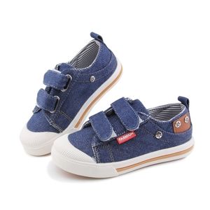 Çocuklar için Çocuklar Erkek Sneakers Kot Tuval Çocuk Ayakkabı Denim Koşu Spor Moda Bebek Sneakers Boy Jeans Ayakkabı 201130