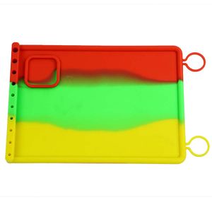 Silicone Dabbing Mat Square Table Pads Köksredskap Non-Stick Dabber Sheets DAB Pad för torr ört Vaxolja Rökning Multi Mönster