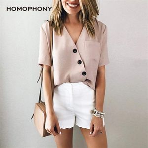 Homofony Women Blouse Office Ladies Plus Storlek Långärmad Casual Sexig V-Neck Shirt Arbete Blus Outwear Toppar Blusa Feminina LJ200812