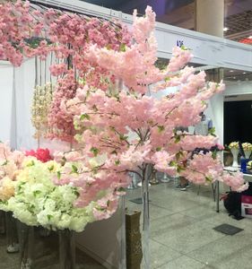Landschaftsbaum gefälschte Sakura-Blüte Simulation Seide Kirschzweige Pflaumenstrauß Blumenarrangements für Zuhause Hochzeitsdekoration