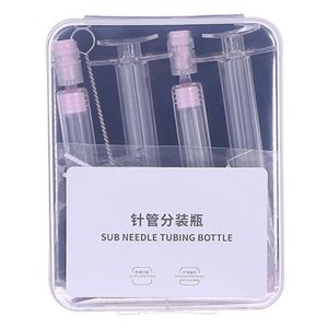 4Pcs Portable Mini Syringe DIY Empty Sub Needle Tubing Bottle Liquid Foundation Lotion Cream Essence Container Refillable Cosmet