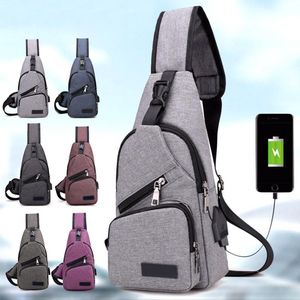 Fashion Men Shoulder Bag USB Charge Anti Theft Security Waterproof Travel Man Crossbody Messenger Casual Bag SER88