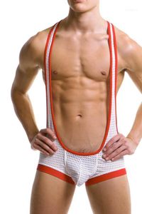 Good Quality Man Breathy Sexy Yoga Suit Leotards Wrestling Singlet Mens Body Building Gym Bodywear Tight Dancer