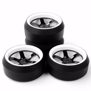 4pcs / 세트 12mm 16 진수 0도 RC 드리프트 타이어 타이어 휠 rims hpi 1:10 RC 자동차 부품 액세서리 액세서리