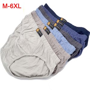 / lote 100% Algodão Briefs Mens confortável cuecas Homem Plus Size Underwear Masculino Respirável Calcinha LJ201109