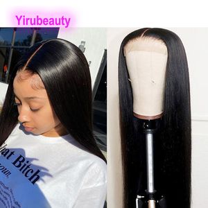 Peruvian 5X5 HD Transparent Lace Closure Wig 10-32inch 180% Density Products Yirubeauty Free Part Natural Color