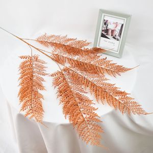 Artificial flower pteridophyte five-pronged plastic pongal grass wedding net red grass simulation plant decorative ceiling