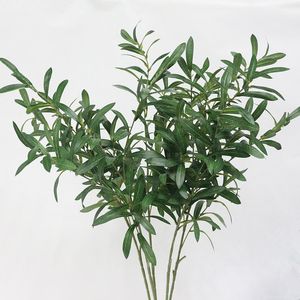 Flone Artificial Fake Olive Branch Green Plants Leaves Flowers for Home Wedding Party Decoration Accessories