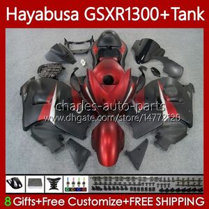 Carrozzeria per SUZUKI Hayabusa GSXR 1300 CC GSX-R1300 GSXR-1300 96-07 74No.50 1300CC GSXR1300 96 97 98 99 00 01 GSX R1300 Rosso opaco 2002 2003 2004 2005 2006 2007 Carenatura