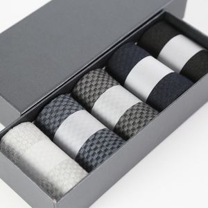 Heren Sokken 2021 Business Casual Jurk Zwart 10 Paren Hoge Kwaliteit Bamboe Fiber voor Man Gift Plus Size 39-46