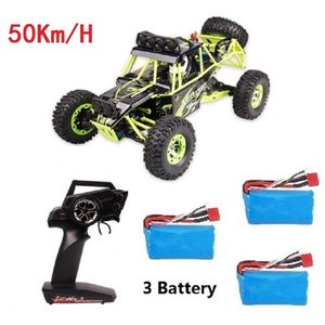 WLtoys 12428 RC Car 4WD 1 12 2.4G 50km h High Speed Monster Truck Remote Control Buggy Off-Road Updated Version VS A979-B 220119