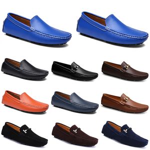 Cours Doudous Homens Casual Drivings Shoes Respirável Softs Sole Light Tans Black Navys Brancos Azul Prata Yellows Calçados Calçados All-Match Outdoor Transfronteiriça