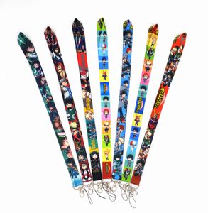 2021 Novo Hot My Hero Academia Japão Anime Lanyard Id Badge Holder Keys Telefone celular Pescoço ID de ID para Cartão Chave Cartão Celular