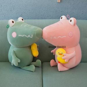 New Creative Cute 28CM Crocodile Small Yellow Duck Plush Toy Stuffed Animal Soft Plush Doll Toys Children Birthday Gifts5350829