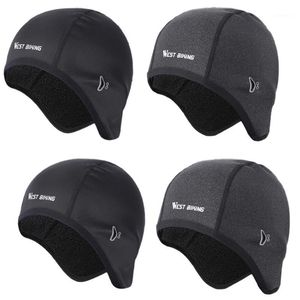 Winter Curling Caps Polar Fleece MTB Bike Balaclava Czapki Sportowe Opaska Narciarstwo Snowboard Maski Czapki Rowerowe