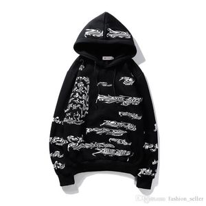 Fashion Unisex Hoodies Winter Hooded Adult Sportswear Warm Clothing Outdoor Boys Girls Hip-Hop Clothes With Hat Black