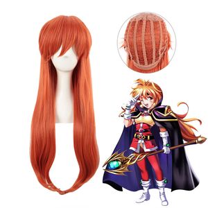 Slayers Lina Inversa Cosplay Costume Peruca para Festa de Halloween