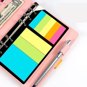 B5 A5 A6 Sticky Notes Planner Schedule 6 Holes Binder Dairy Memo Divider Sticker for Loose Leaf Spiral Notebook Gifts