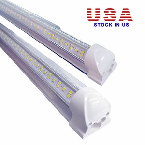 V-Shaped Led Tube Light T8 Integrated Leds Tubes Double Sides 144W Led Fluorescent Lights AC110V USA Stock
