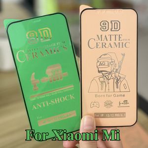 Xiaomi Mi 13 12 Lite 11 11x 11T 11i Poco C40 F4 GT M5 M4 X4 9D Ceramics 필름 매트 프로스트 HD 방지 보호 프리미엄 풀 커버