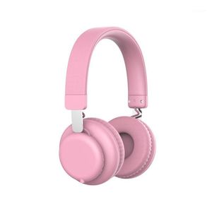 Niedlichen Rosa Kopfhörer großhandel-Kopfhörer Kopfhörer Mode Rosa Wireless Bluetooth Niedliche Headset mit Mikrofon auf Ohr Gaming Ohrphonefor Frauen Mädchen Kinder1
