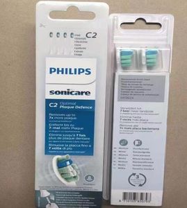 best selling Philips hx9024 Sonicare C2 Replacement Toothbrush Heads For Automatic Electric Toothbrush Deep Cleaning 4head set