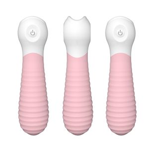 Oral Seks Aracı toptan satış-kadınlar Dildo Erotik Oral Seks Silikon Mini Pembe Su geçirmez Masaj Aracı Kadın Seks Oyuncakları vibratörler