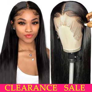 Wholesale 28 inch frontal wig resale online - Glueless Lace Front Human Hair Wigs Transparent Lace Frontal Wigs Inch Lace Front Wig Remy Brazilian Hair Wigs
