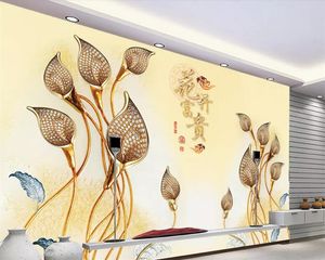 Beibehang personalizado cor papel de parede escultura do lírio de Calla fundo TV casa decoração sala de estar quarto 3d
