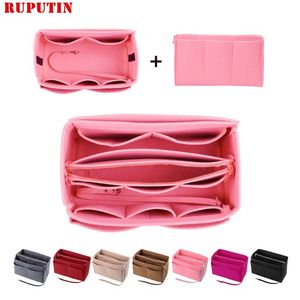 Organizer per trucco da donna Borsa con inserto in tessuto di feltro Borsa cosmetica da viaggio multifunzionale Borsa da toilette per ragazza