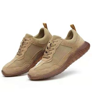Homens Steel Nariz de Segurança de Segurança Sapatos Respirável Sneaker Casual Impedir Piercing Botas de Proteção Botas de Construção Plus Size Y200915