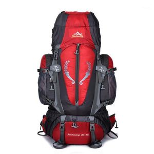 Açık çantalar 70L sırt çantası profesyonel su geçirmez sırt çantası dış çerçeve tırmanma kamp yürüyüş sporları dağcılık çantaları11