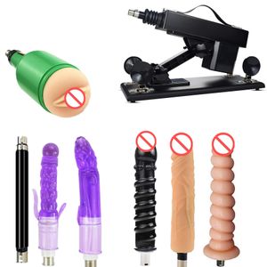 Móveis de sexo Dildo máquina masturbação feminina bombeamento de arma vibrador automático retrátil para mulheres
