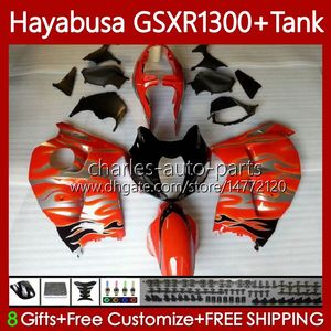 Carene per SUZUKI Hayabusa GSXR-1300 GSXR 1300 CC GSXR1300 96 97 98 99 00 01 74No.89 GSX-R1300 1300CC 2002 2003 2004 2005 2006 2007 GSX R1300 96-07 Arancione caldo Carrozzeria