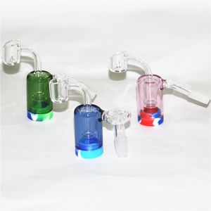 Accessori per fumatori 14mm femmina Glass Reclaim Catcher raccoglitori di cenere fatti a mano e contenitori di cera siliconica da 5 ml chiodi banger al quarzo per dab rigs 18mm femmina ciotola pezzo