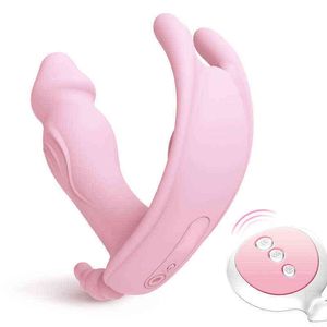 Jouet de vibrateur de gode portable pour femmes orgasme masturbateur g clit clitoris stimulant la culotte télécommande sans fil adulte q0602