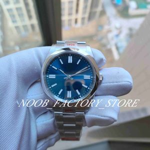 Men Size Watch 41mm EW Factory 904L Steel Grey Blue Dial Cal.3235 Automatic Movement 124300 Waterproof Super Luminous Wristwatches Original Box