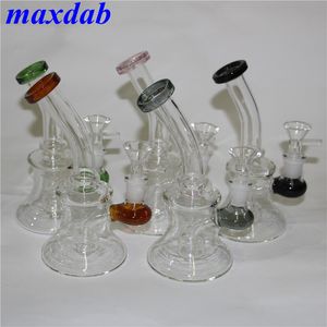 Glass Dab Rig Bong hookah Heady Bongs Mini Water pipe Thick oil rigs wax smoking bubbler pipes with tobacco bowls