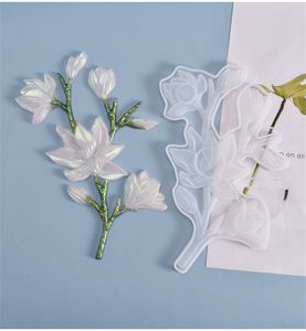 クリスタルエポキシ樹脂シリコン金型白い花の形のオリジナリティ手作り金型手作りの手作り金型手工芸品メーカー高品質5 5体J2