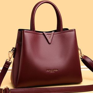 Luxury Handbags Women Bags Designer High Quality Leather Women Shoulder Bag Large Capacity Solid Crossbody Bag Sac A Main