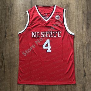 2019 Yeni Erkek Dennis Smith Jr 4. NC State College Basketball Jersey Kişiselleştirilmiş özel herhangi bir ad numarası XS-5XL