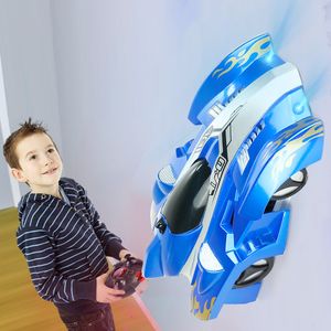 ウォールクライミングカー2モードトリックレースリモコンカースタントRC車WLTOYS子供のための反重力のおもちゃ船LJ200919