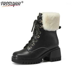 TASSLYNN Stivali con plateau Stivali da donna gotici Scarpe da donna firmate 2021 Moto in pelle crosta con punta quadrata1