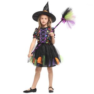 Wholesale cosplay for girls resale online - Theme Costume HUIHONSHE High Quality Children s Halloween Cosplay Clothes Anime Magic Witch Girls Pettiskirt Witch1