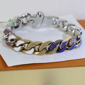 Titanium Steel Designer Bracelet Chain With Diamonds Hip Hop Unisex Bracelets Personality Chains Fashion Jewelry Supply linkA