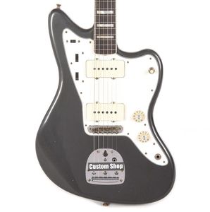 프로모션! 1959 Jazzmaster Maningman Metallic Silver Electric Guitar Wide Lollar 픽업, 알더 본문, 앰버 스위치 모자, 빈티지 튜너